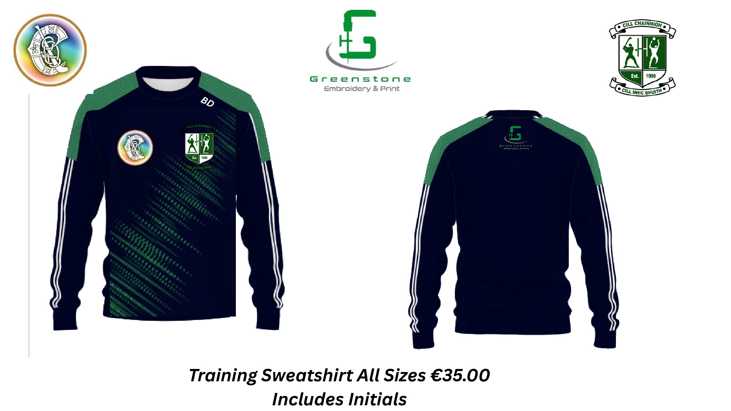 Kilmacow Camogie Crewneck Training Sweater 2025