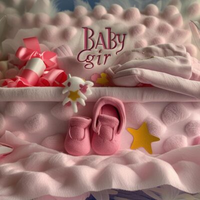 New Born Baby Basket Pink